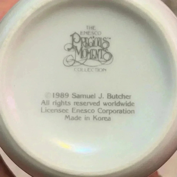Precious Moments Pam Samuel J Butcher 1989 Darling Coffee Tea Teacher mug - Picture 3 of 3